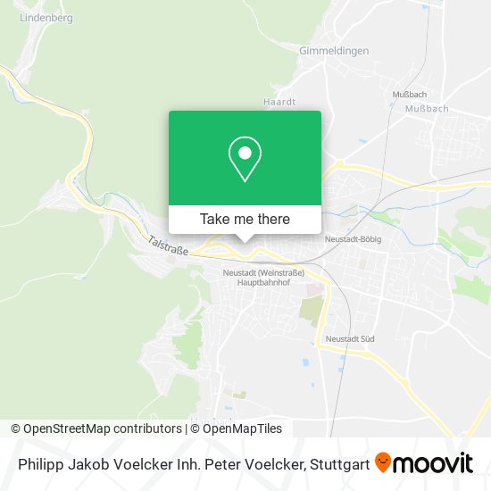 Карта Philipp Jakob Voelcker Inh. Peter Voelcker