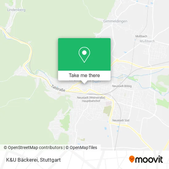 Карта K&U Bäckerei