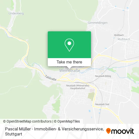 Карта Pascal Müller - Immobilien- & Versicherungsservice