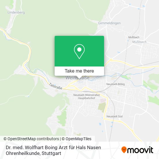 Dr. med. Wolfhart Boing Arzt für Hals Nasen Ohrenheilkunde map
