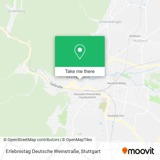 Карта Erlebnistag Deutsche Weinstraße