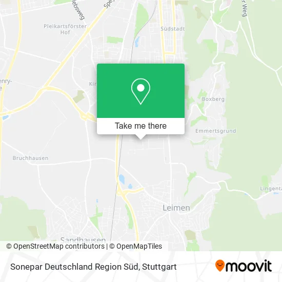 Карта Sonepar Deutschland Region Süd