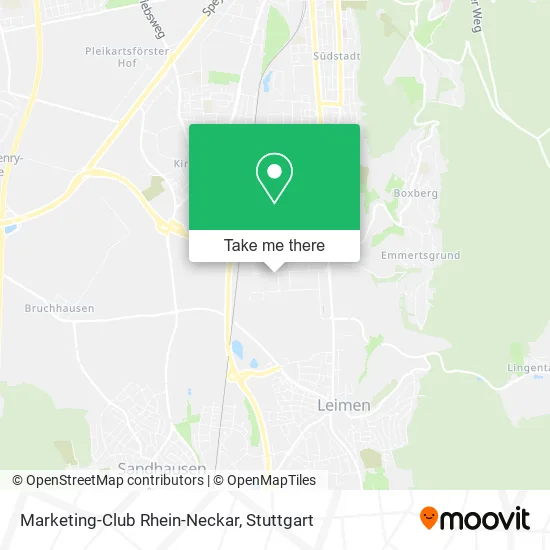 Карта Marketing-Club Rhein-Neckar