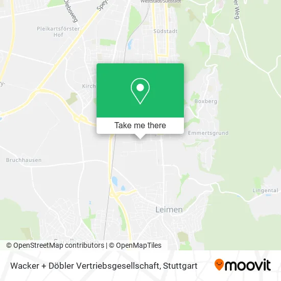 Карта Wacker + Döbler Vertriebsgesellschaft