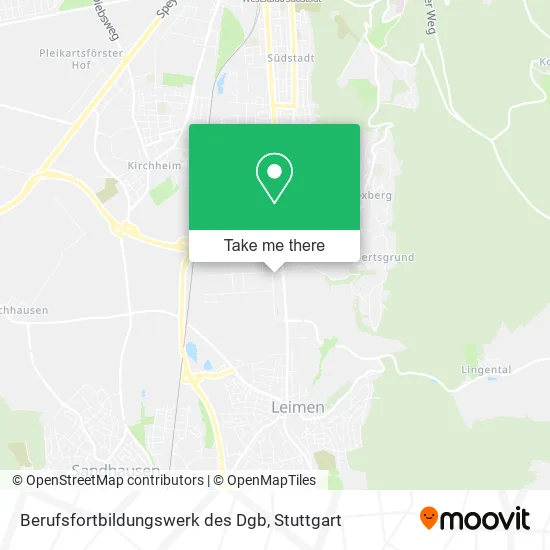 Карта Berufsfortbildungswerk des Dgb