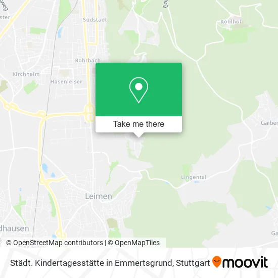 Карта Städt. Kindertagesstätte in Emmertsgrund