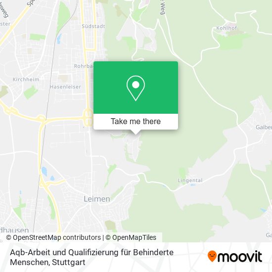 Aqb-Arbeit und Qualifizierung für Behinderte Menschen map