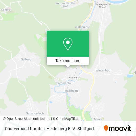 Chorverband Kurpfalz Heidelberg E. V. map