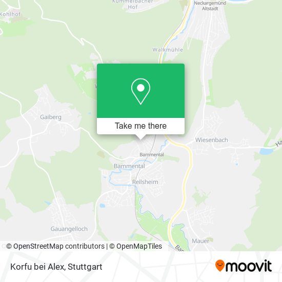 Карта Korfu bei Alex