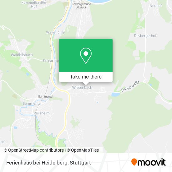 Ferienhaus bei Heidelberg map