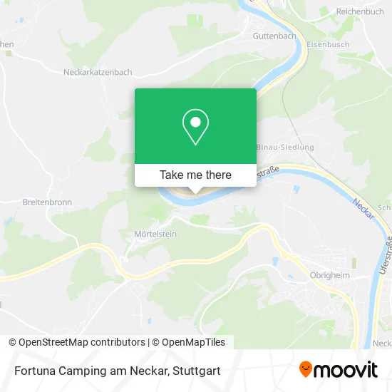 Карта Fortuna Camping am Neckar