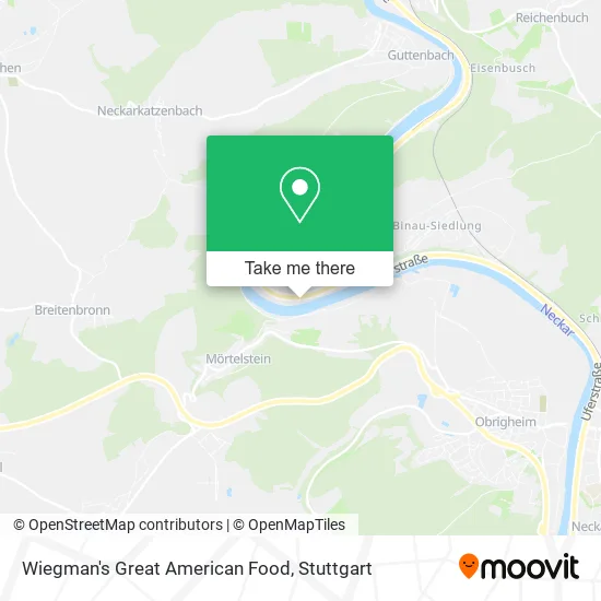 Карта Wiegman's Great American Food