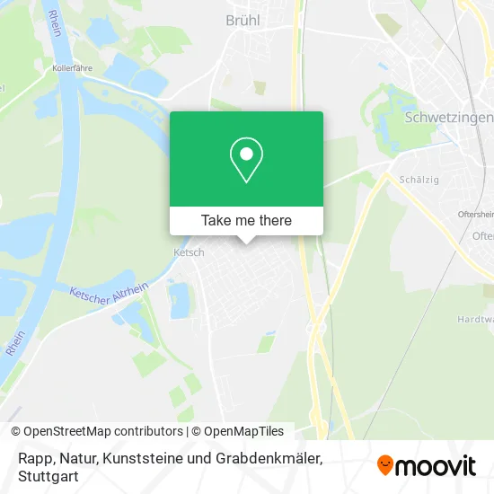 Карта Rapp, Natur, Kunststeine und Grabdenkmäler