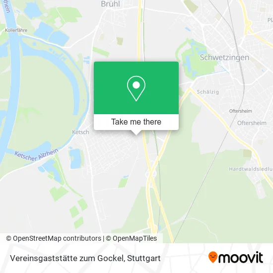 Карта Vereinsgaststätte zum Gockel