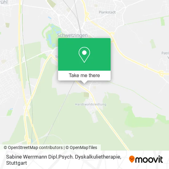 Карта Sabine Werrmann Dipl.Psych. Dyskalkulietherapie