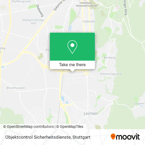 Карта Objektcontrol Sicherheitsdienste