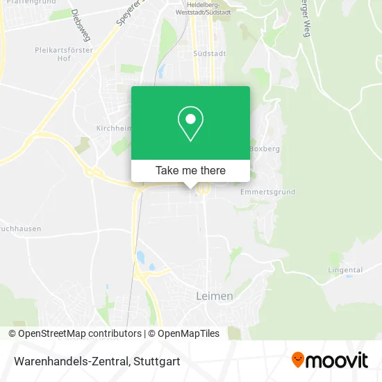 Warenhandels-Zentral map