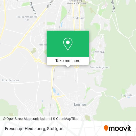 Карта Fressnapf Heidelberg