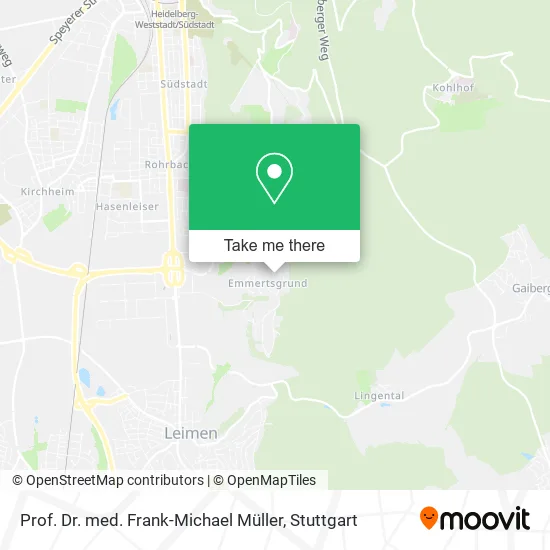 Карта Prof. Dr. med. Frank-Michael Müller