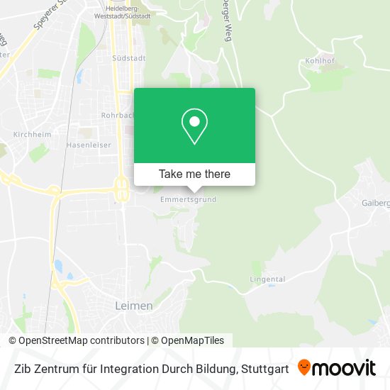 Zib Zentrum für Integration Durch Bildung map