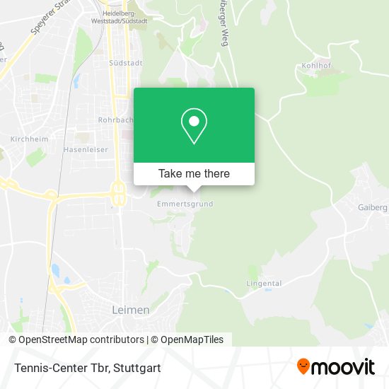 Tennis-Center Tbr map