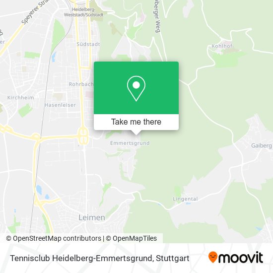 Tennisclub Heidelberg-Emmertsgrund map