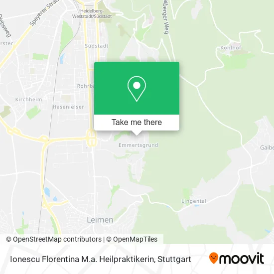 Карта Ionescu Florentina M.a. Heilpraktikerin