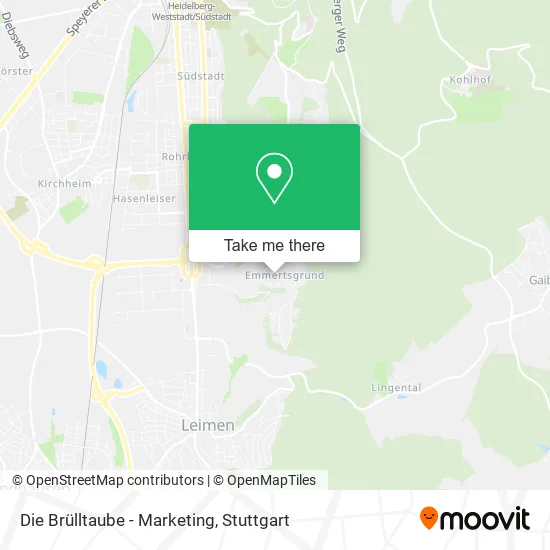 Карта Die Brülltaube - Marketing