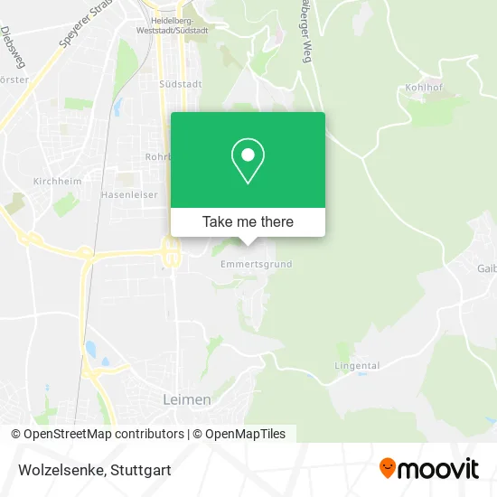 Карта Wolzelsenke