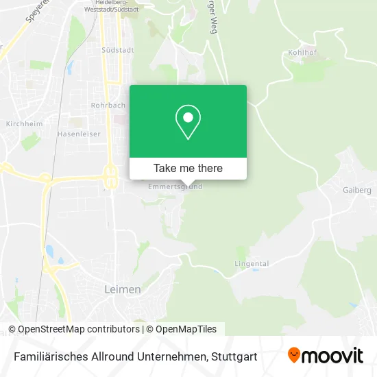 Карта Familiärisches Allround Unternehmen