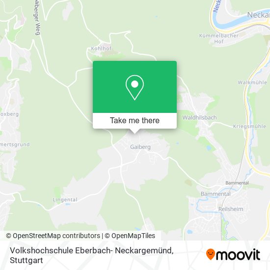 Карта Volkshochschule Eberbach- Neckargemünd