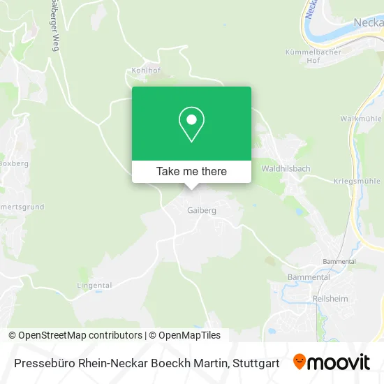 Карта Pressebüro Rhein-Neckar Boeckh Martin