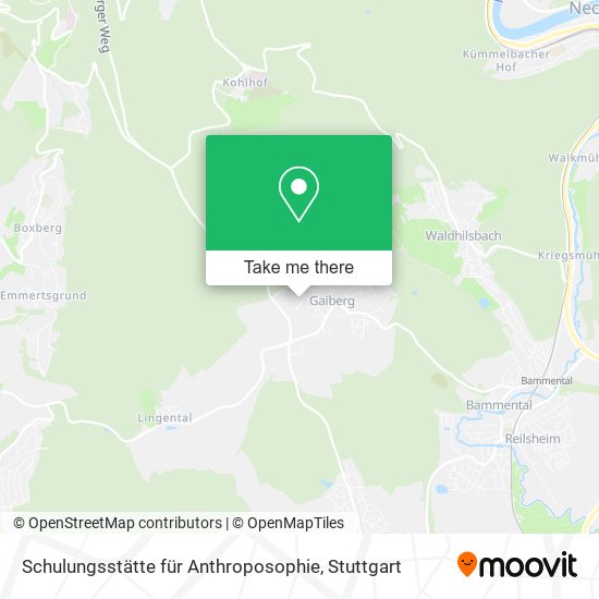 Schulungsstätte für Anthroposophie map