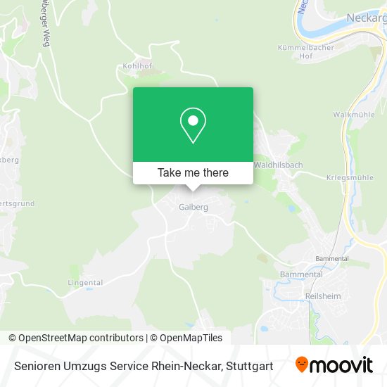 Senioren Umzugs Service Rhein-Neckar map