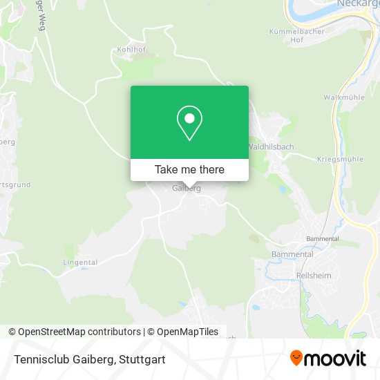 Tennisclub Gaiberg map