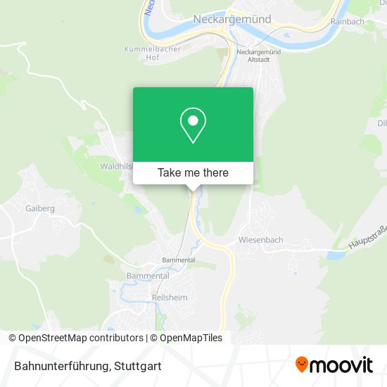 Bahnunterführung map