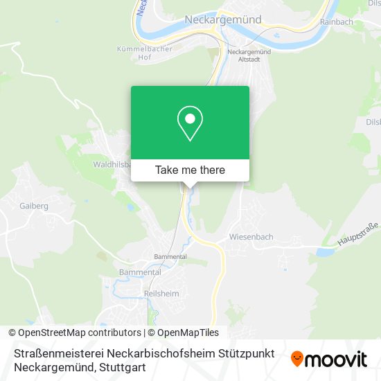 Straßenmeisterei Neckarbischofsheim Stützpunkt Neckargemünd map