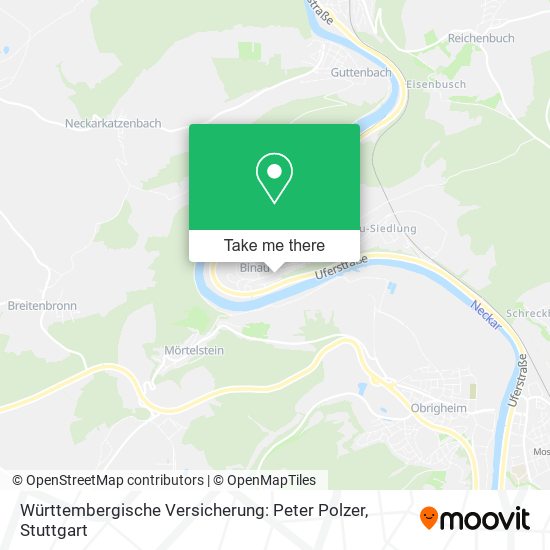 Württembergische Versicherung: Peter Polzer map