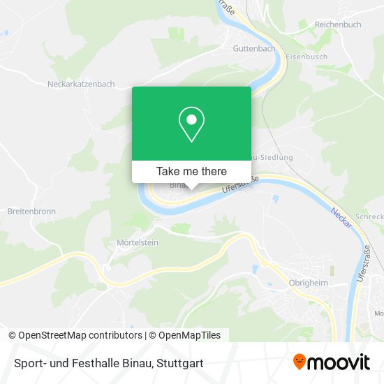 Sport- und Festhalle Binau map