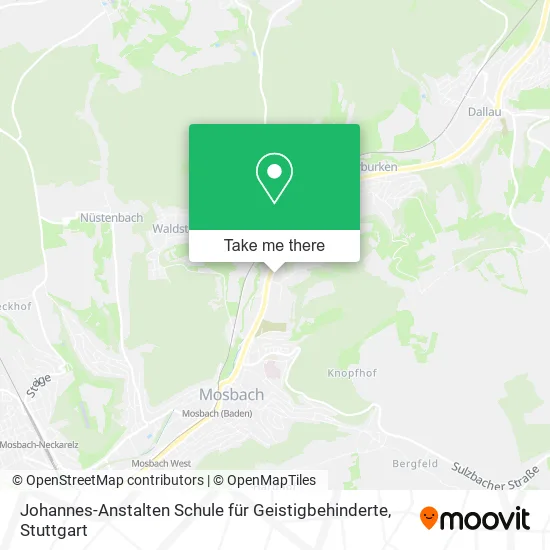 Johannes-Anstalten Schule für Geistigbehinderte map