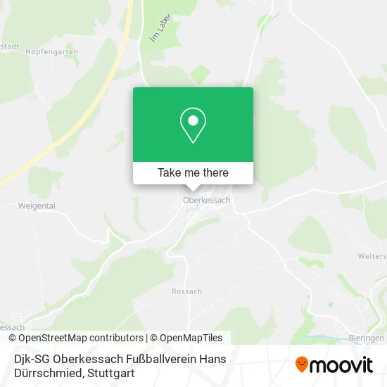 Карта Djk-SG Oberkessach Fußballverein Hans Dürrschmied