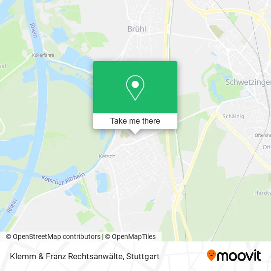 Карта Klemm & Franz Rechtsanwälte