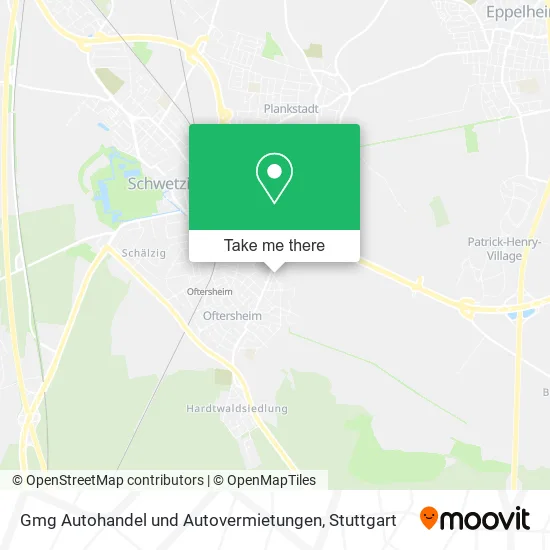 Карта Gmg Autohandel und Autovermietungen