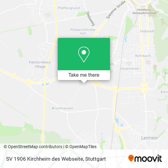 SV 1906 Kirchheim des Webseite map
