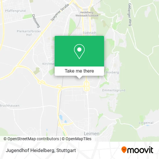 Карта Jugendhof Heidelberg