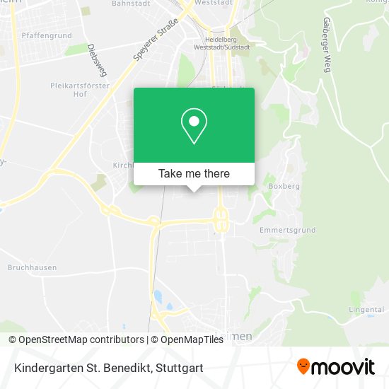 Kindergarten St. Benedikt map