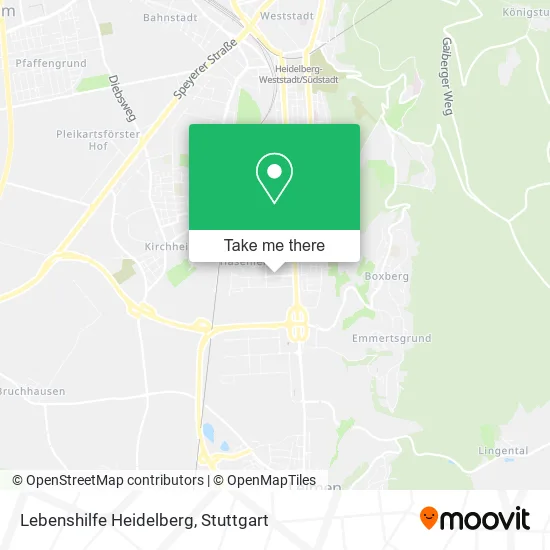Карта Lebenshilfe Heidelberg