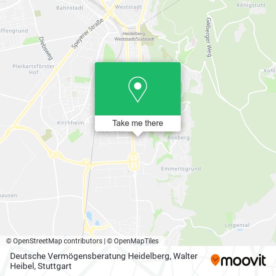 Deutsche Vermögensberatung Heidelberg, Walter Heibel map