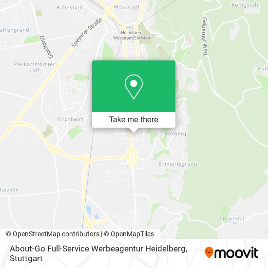 Карта About-Go Full-Service Werbeagentur Heidelberg