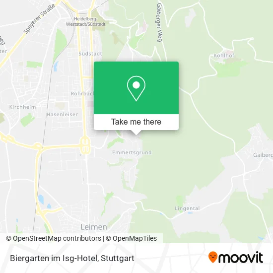 Карта Biergarten im Isg-Hotel